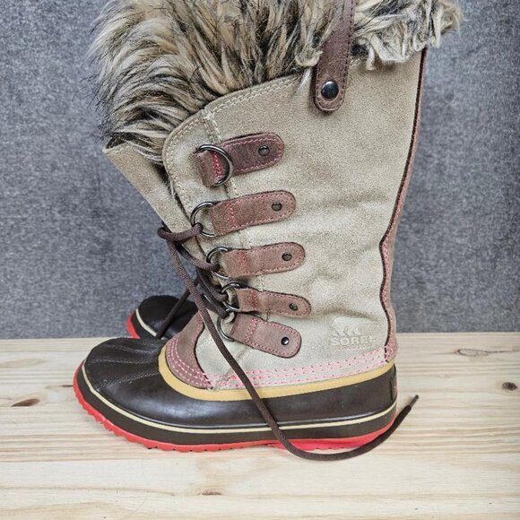 Sorel Womens Black Tan Joan Of Arctic NL1540-254 Waterproof Winter Boot US 7 - Picture 6 of 14